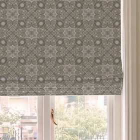 HOUSE Llewelyn-Bowen Festivo Printed Made To Measure Roman Blind Noir