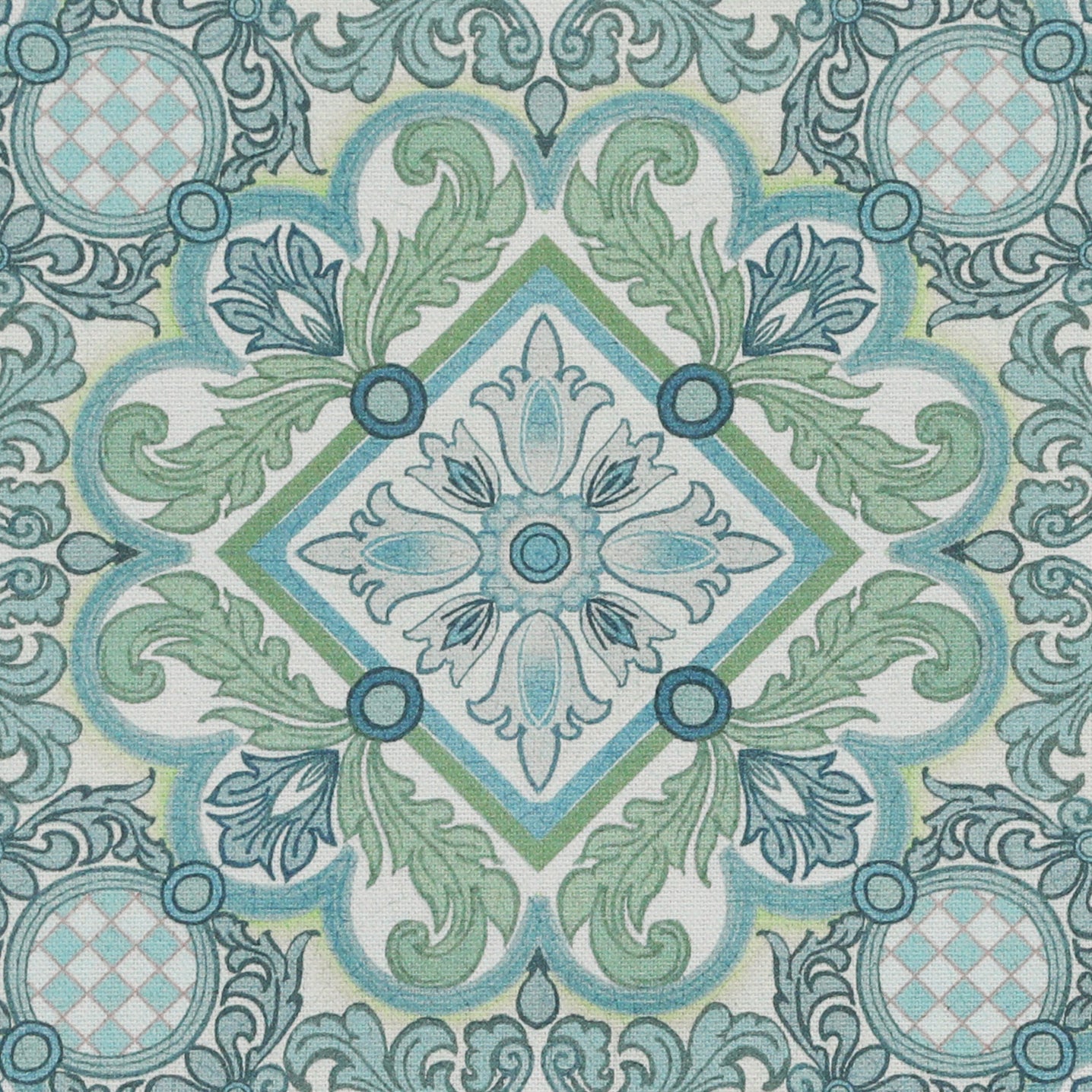 HOUSE Llewelyn-Bowen Festivo Printed Fabric Verdrelle