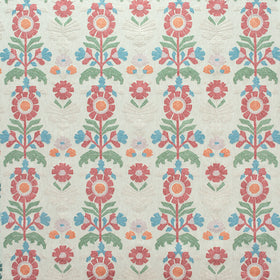 Fibre Naturelle Oslo Embroidered Fabric Pepper