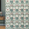 Fibre Naturelle Oslo Embroidered Fabric Sage