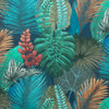Fibre Naturelle Rainforest Velvet Fabric Kingfisher