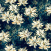 Fibre Naturelle Waterlily Fabric Navy