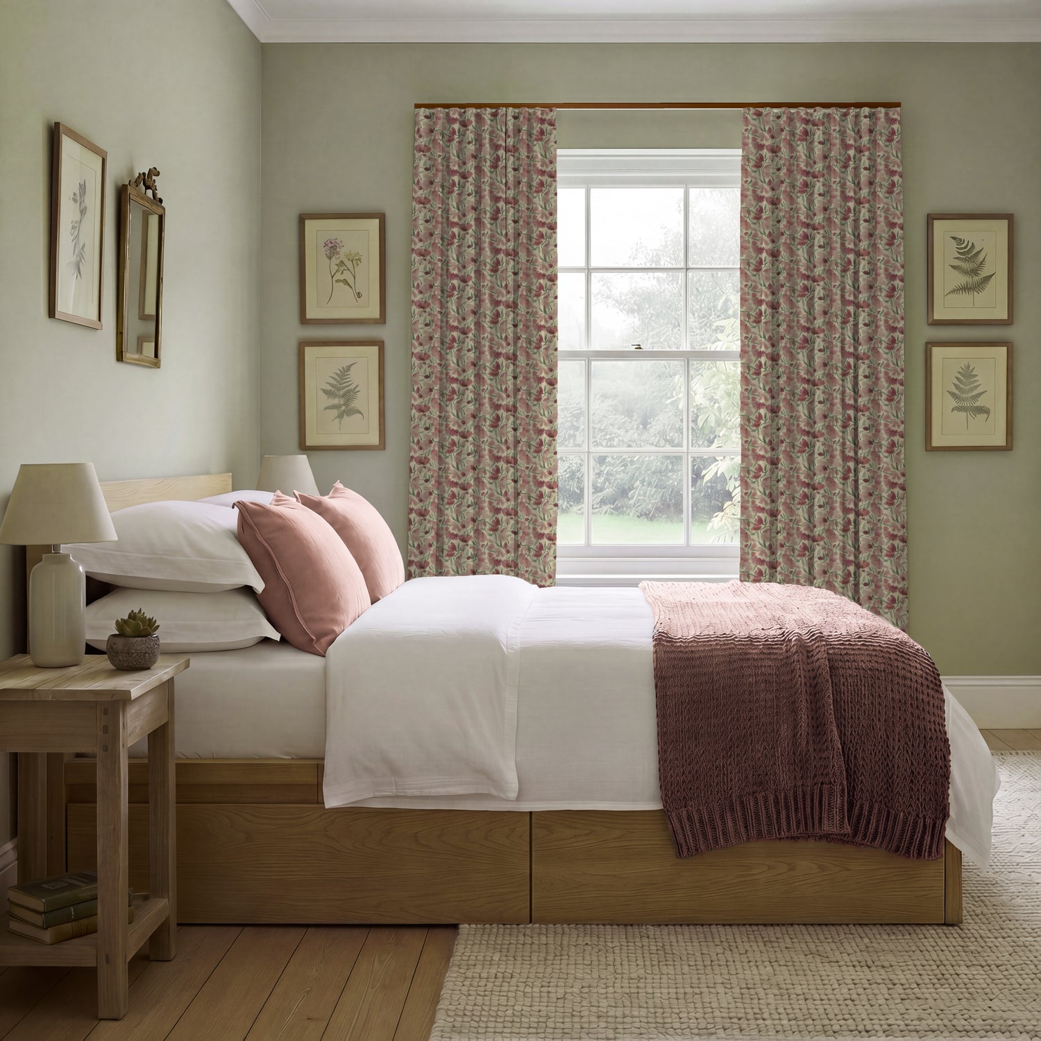 ANTE DECOR Filby Fabric Dusty Mauve