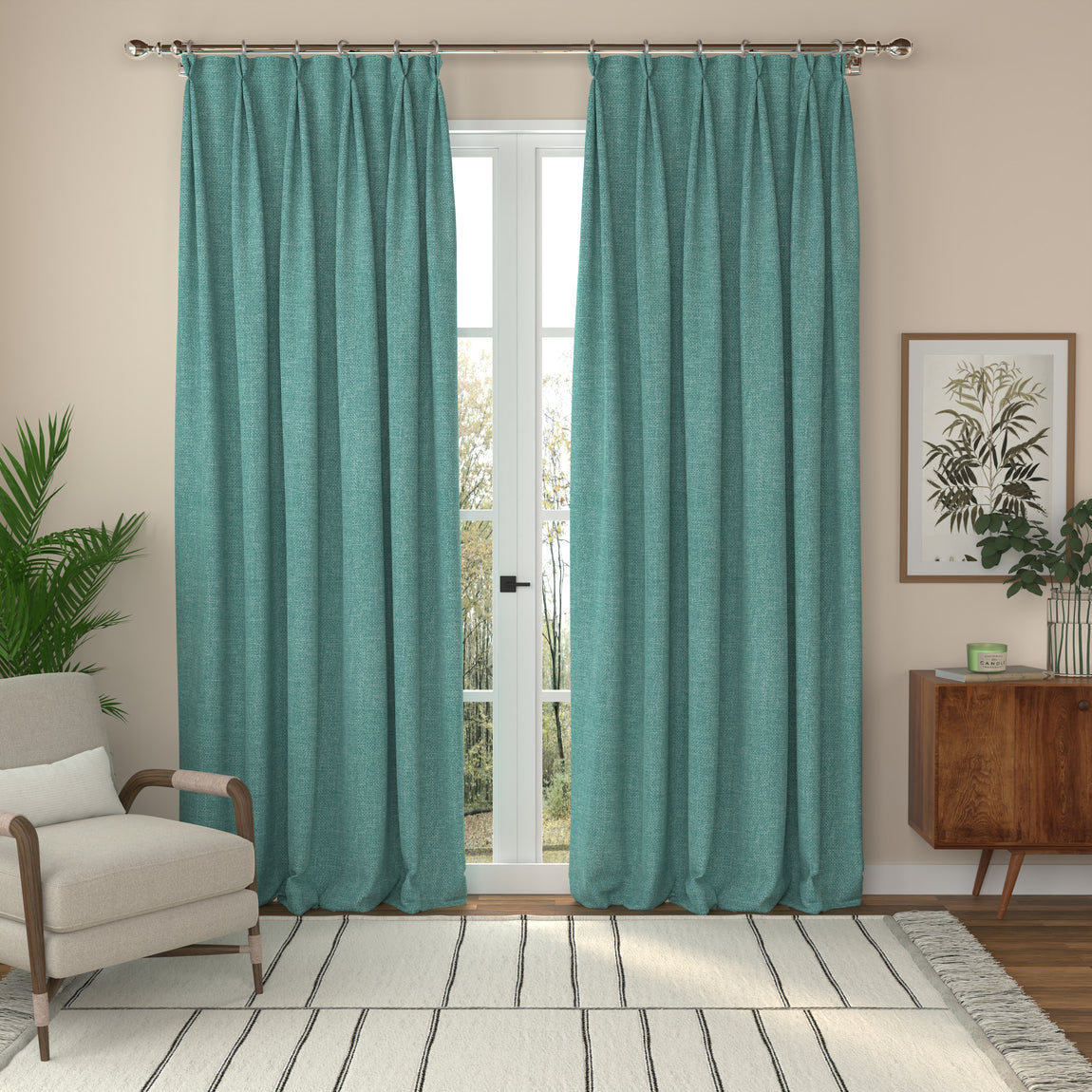 ANTE DECOR Fjord Made To Measure Roman Blind Lagoon