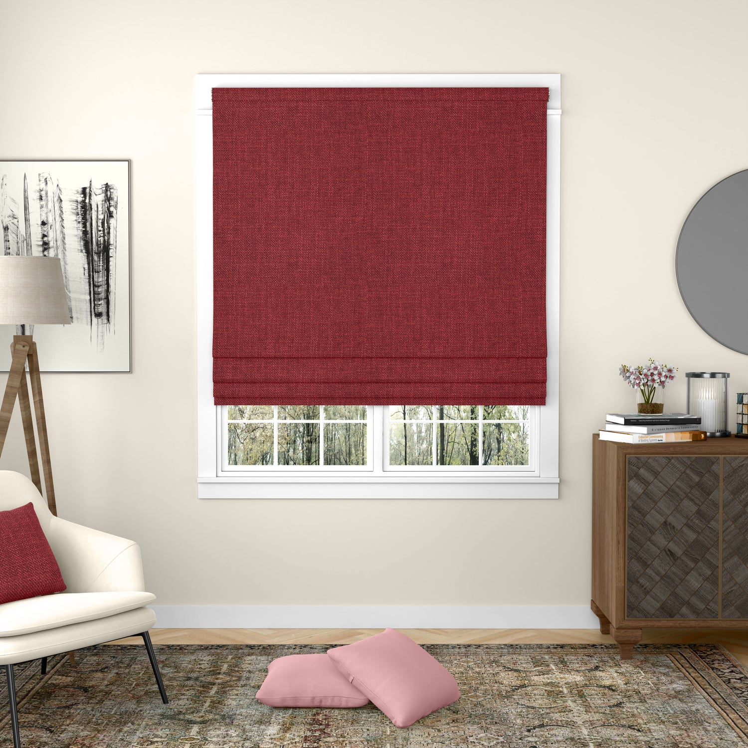 ANTE DECOR Fjord Made To Measure Roman Blind Red