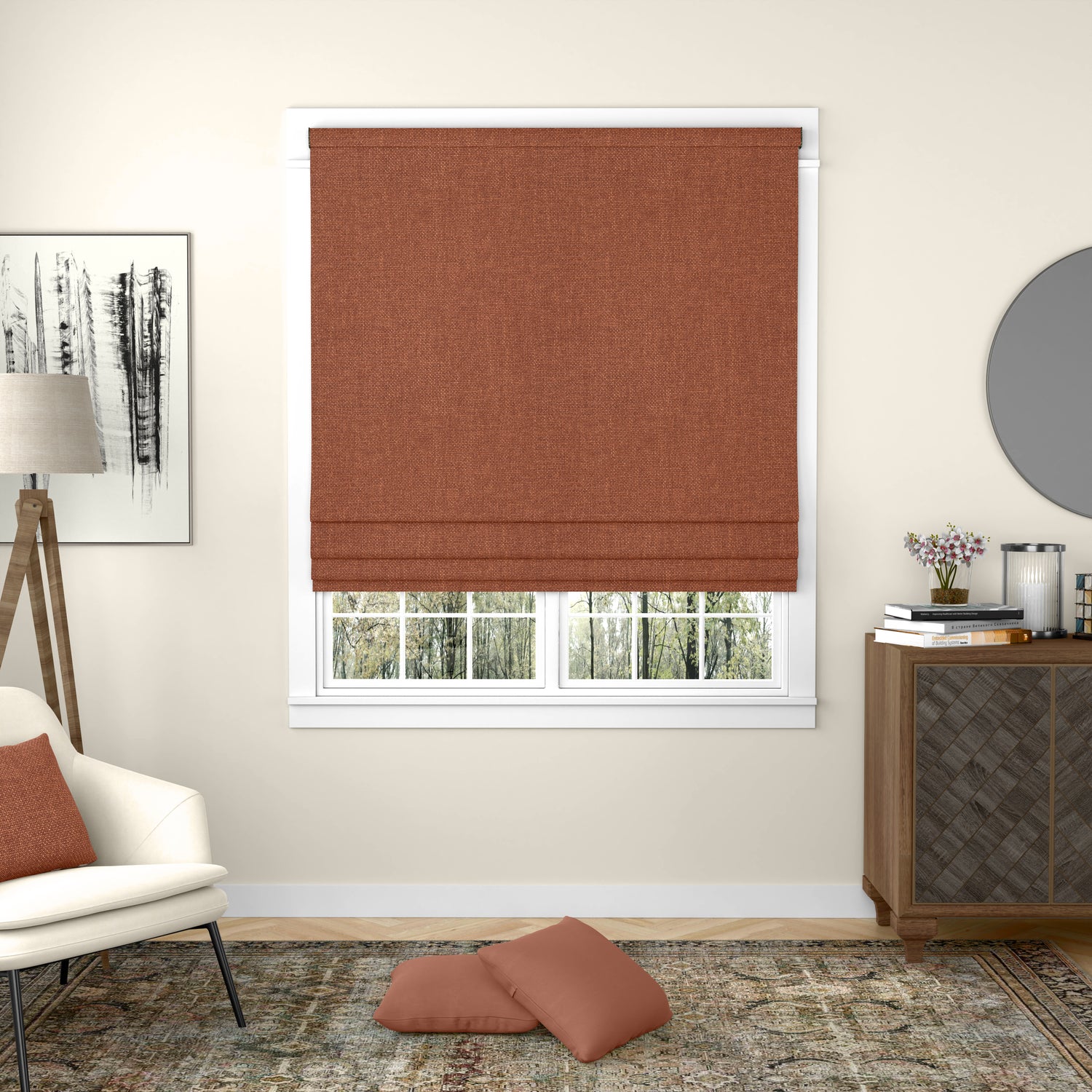 ANTE DECOR Fjord Fabric Rust