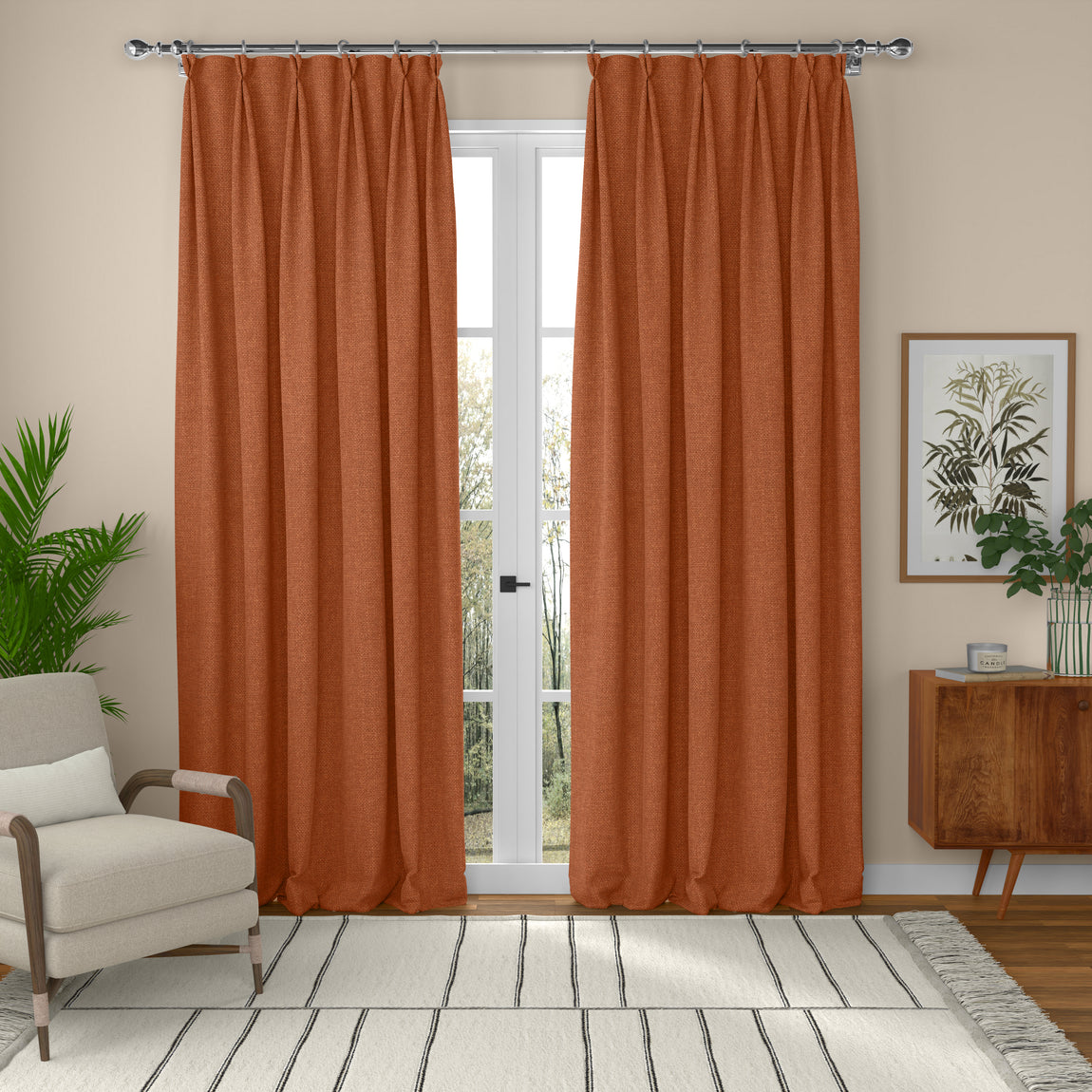 ANTE DECOR Fjord Made To Measure Roman Blind Rust