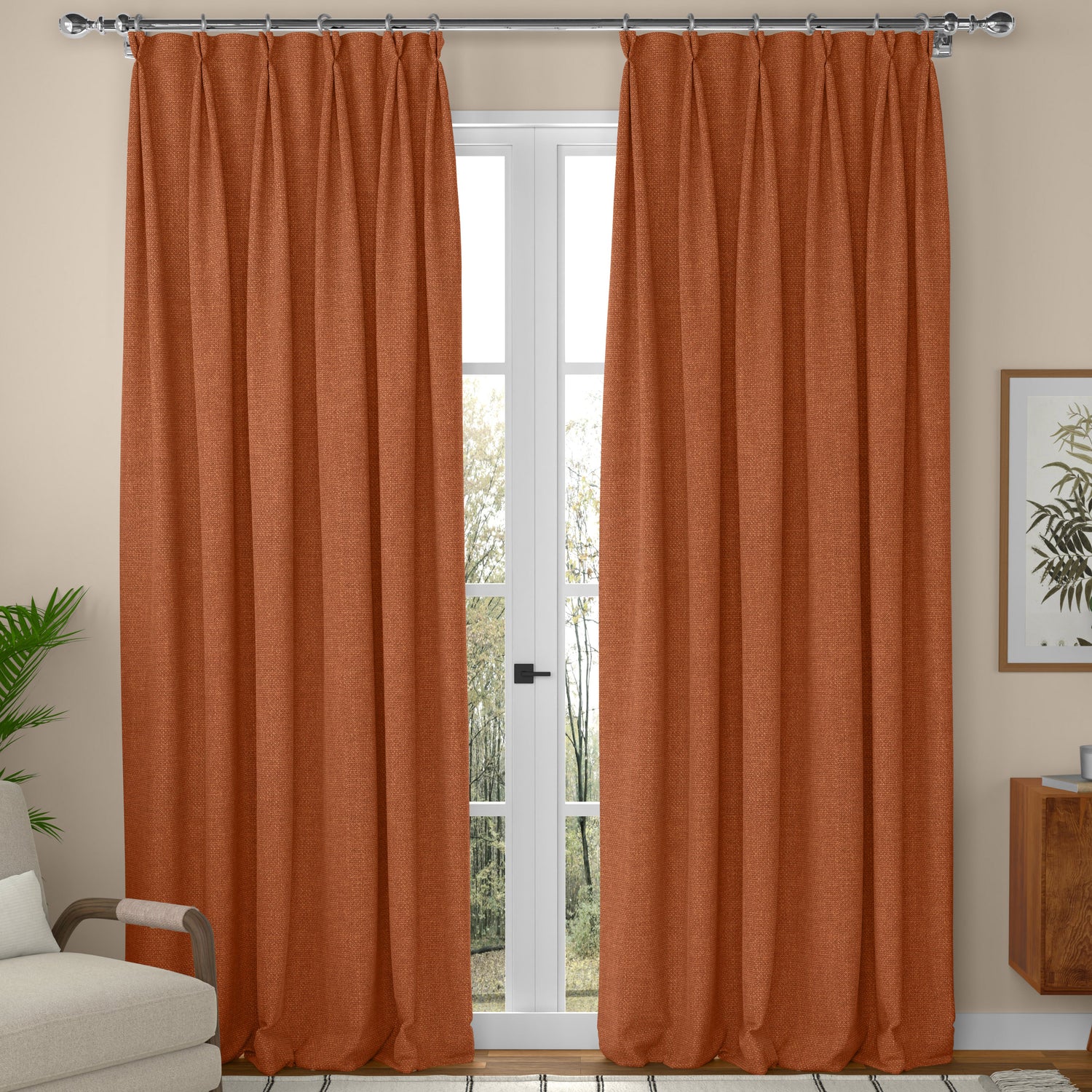 ANTE DECOR Fjord Fabric Rust