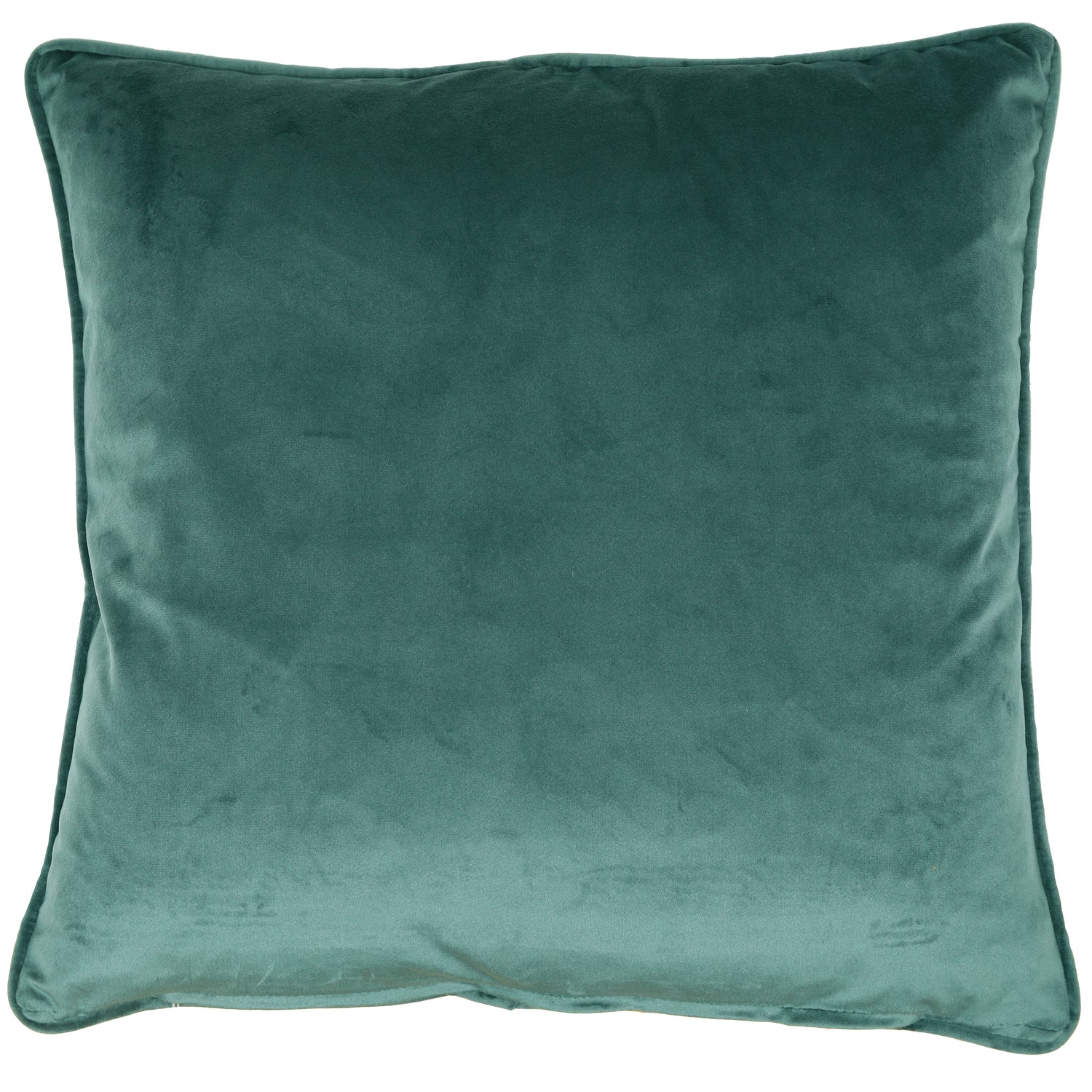 Linda Barker Florabunda Velvet 45cm x 45cm Filled Cushion Verdigris