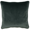 Linda Barker Florabunda Velvet 45cm x 45cm Filled Cushion Carbon