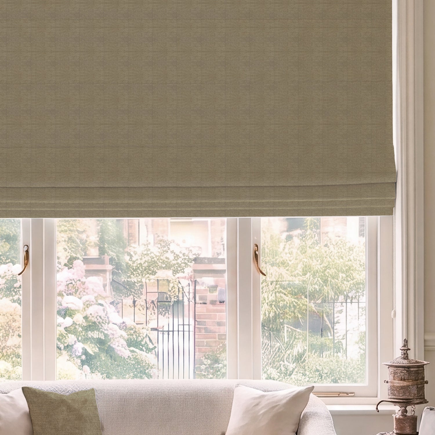 HOUSE Llewelyn-Bowen Tetbury Made To Measure Roman Blind Mushroom