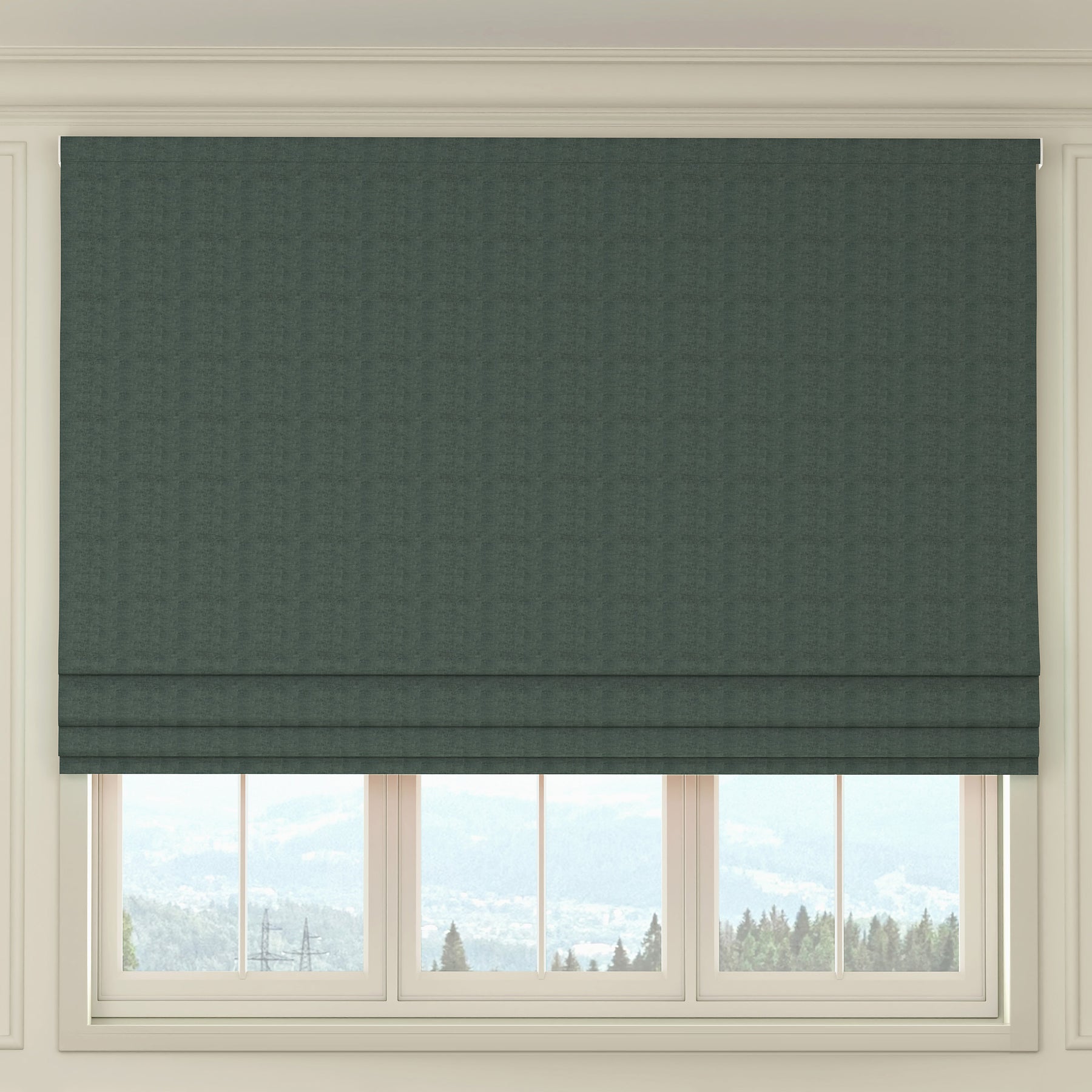HOUSE Llewelyn-Bowen Tetbury Made To Measure Roman Blind Misty Blue