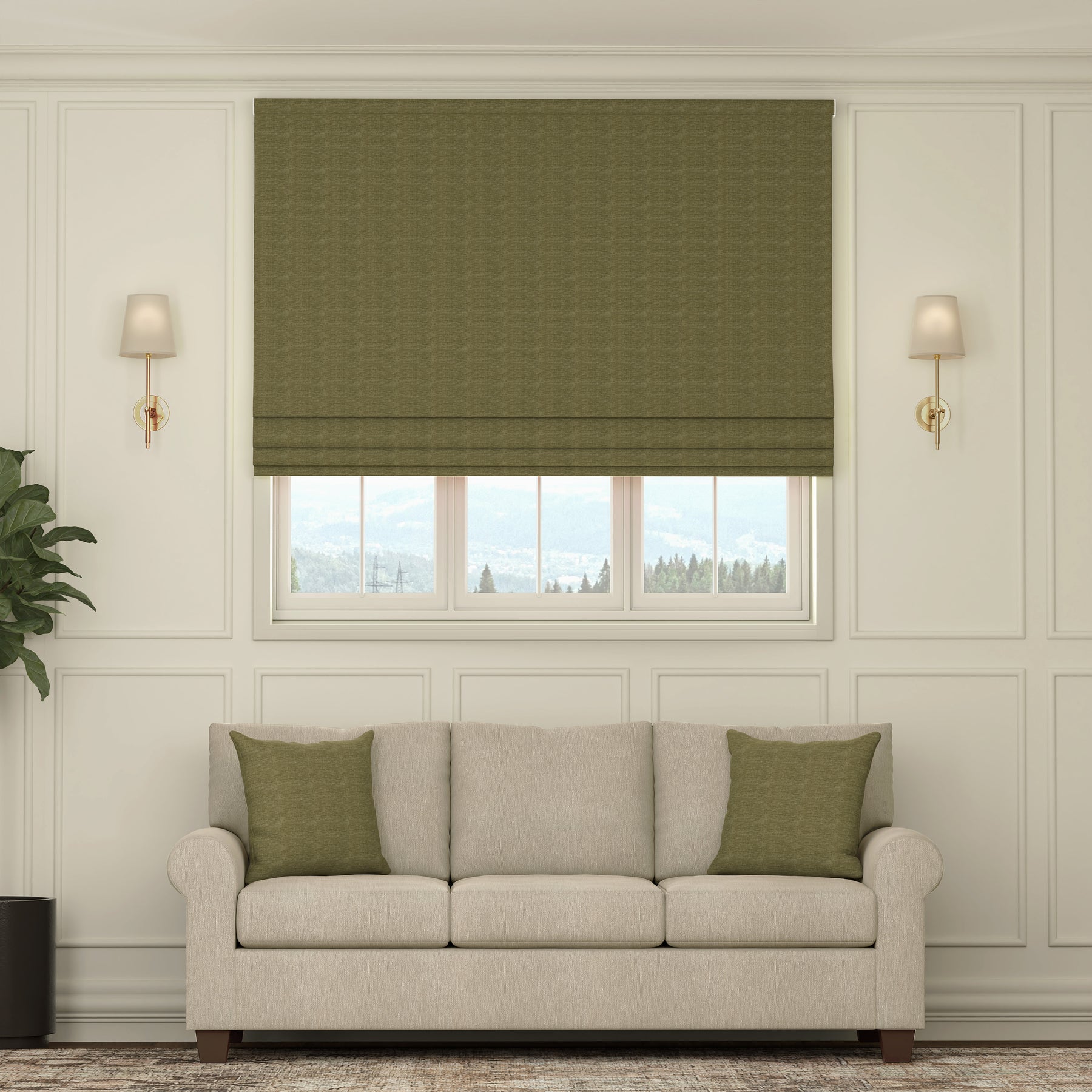 HOUSE Llewelyn-Bowen Tetbury Made To Measure Roman Blind Sage