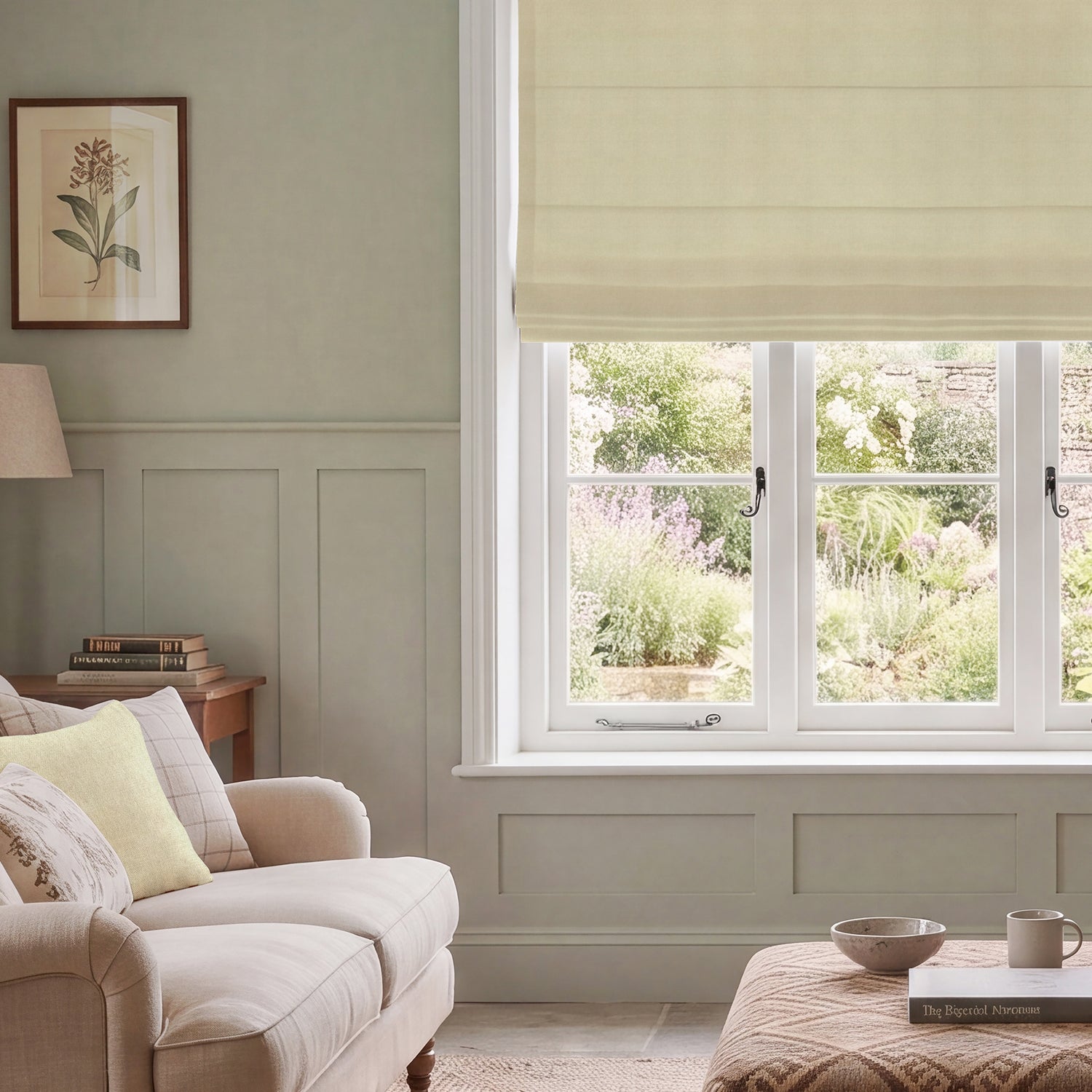 HOUSE Llewelyn-Bowen Tetbury Made To Measure Roman Blind Cream