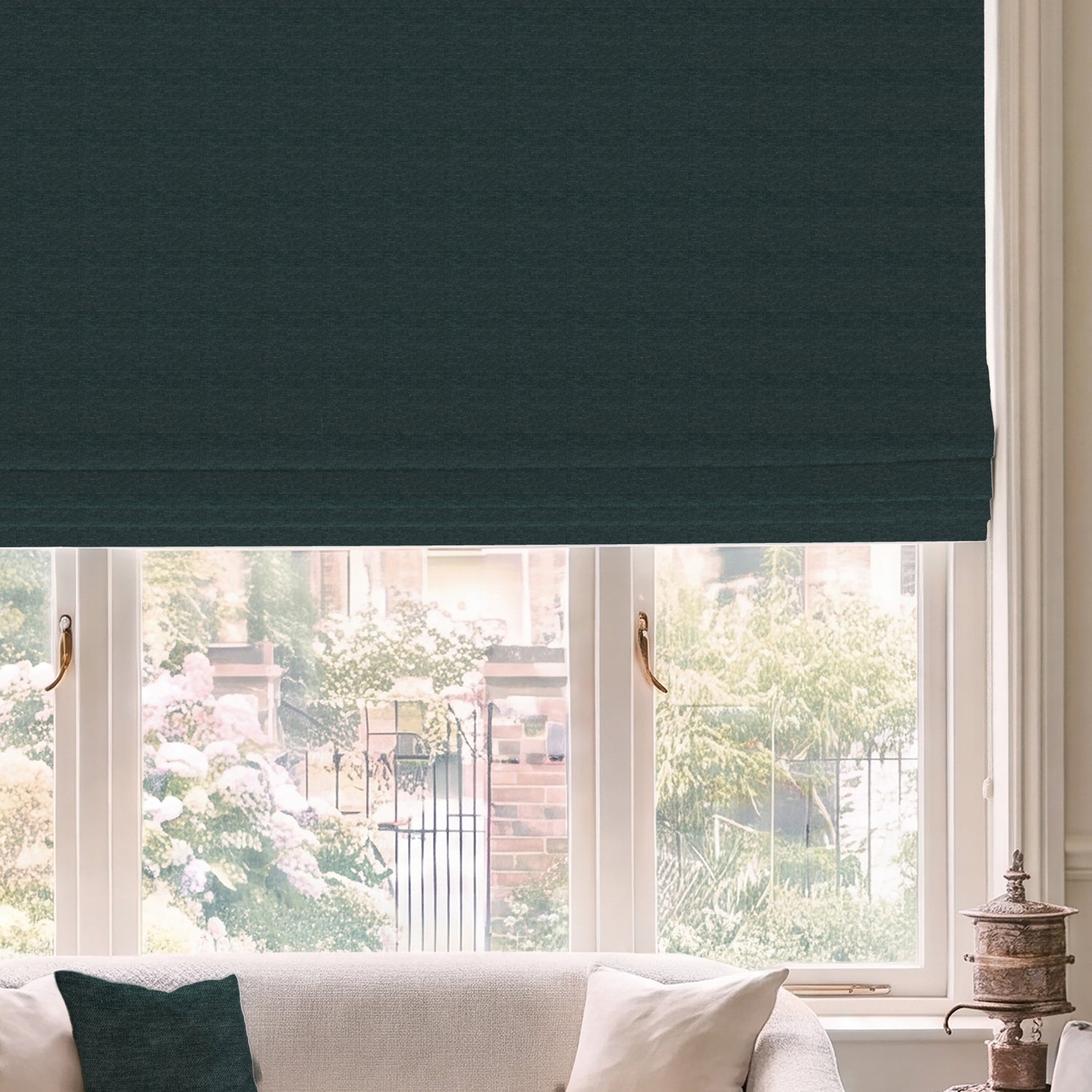 HOUSE Llewelyn-Bowen Tetbury Made To Measure Roman Blind Deep Atlantic