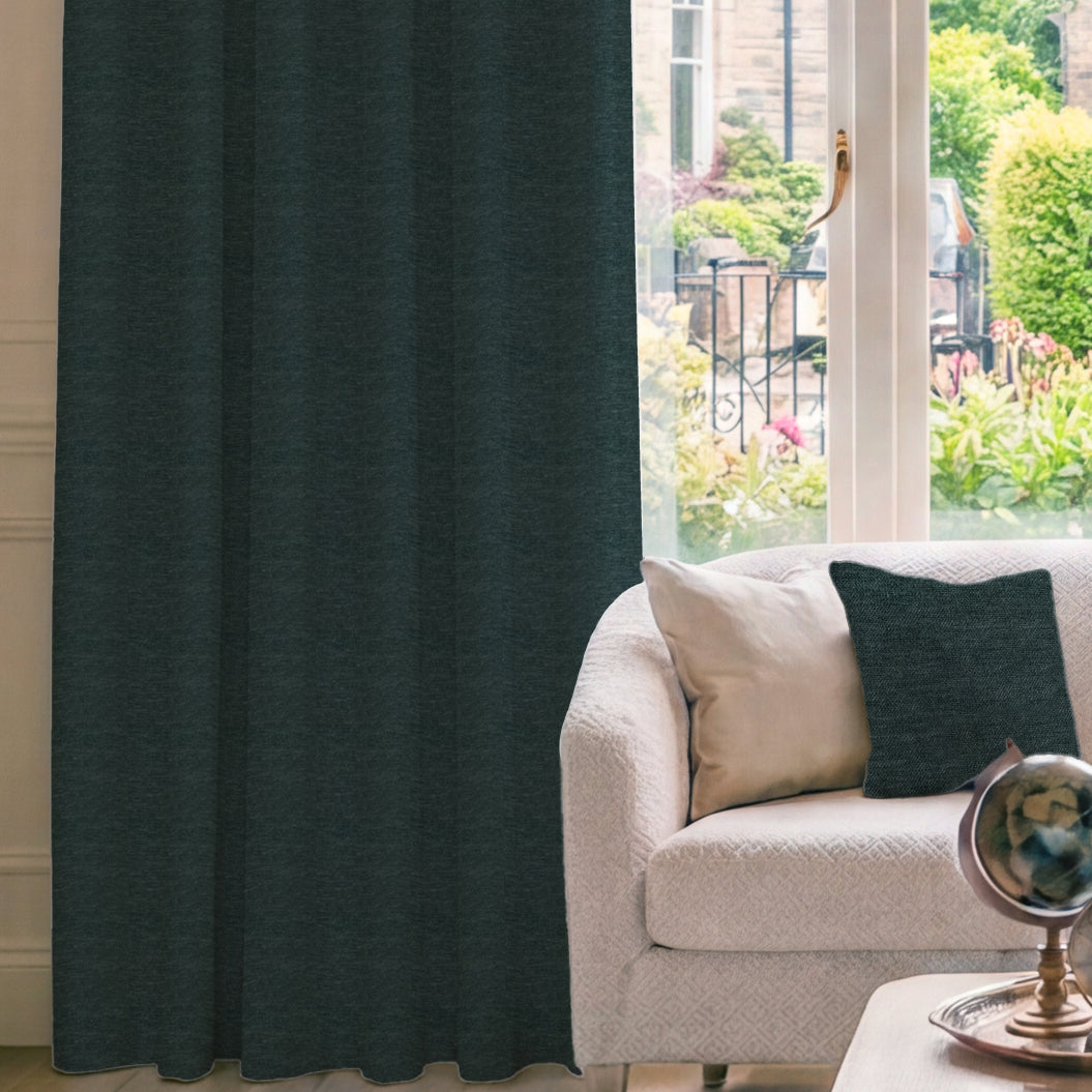 HOUSE Llewelyn-Bowen Tetbury Made To Measure Curtains Deep Atlantic
