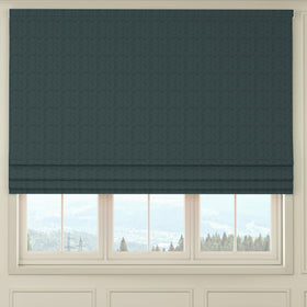 HOUSE Llewelyn-Bowen Tetbury Made To Measure Roman Blind Deep Atlantic