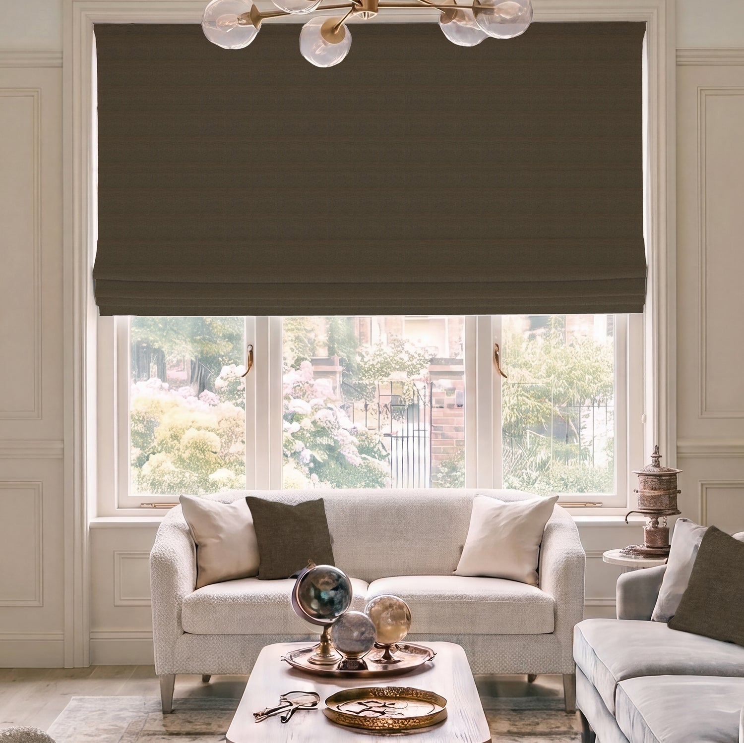 HOUSE Llewelyn-Bowen Tetbury Made To Measure Roman Blind Chestnut
