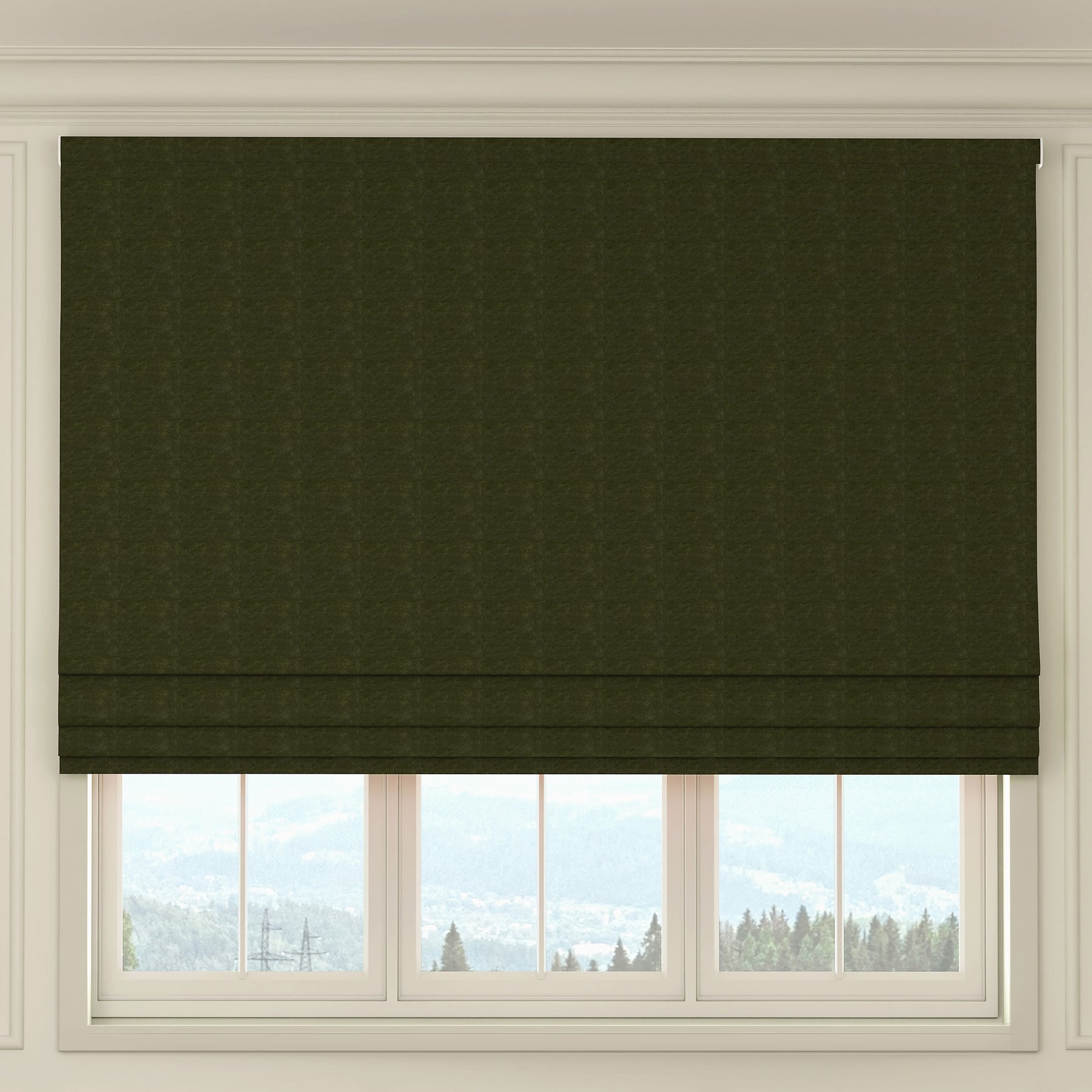 HOUSE Llewelyn-Bowen Tetbury Made To Measure Roman Blind Winter Moss