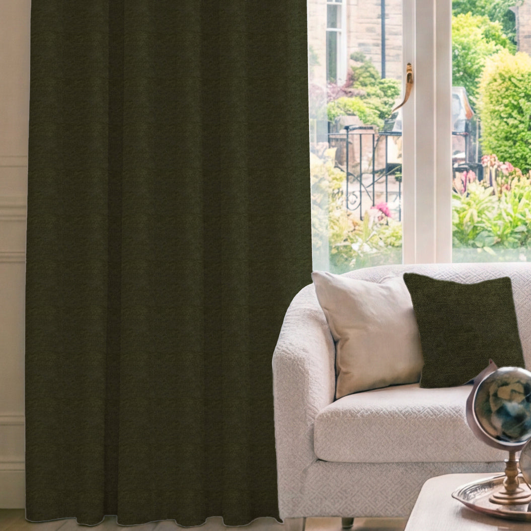 HOUSE Llewelyn-Bowen Tetbury Made To Measure Curtains Winter Moss