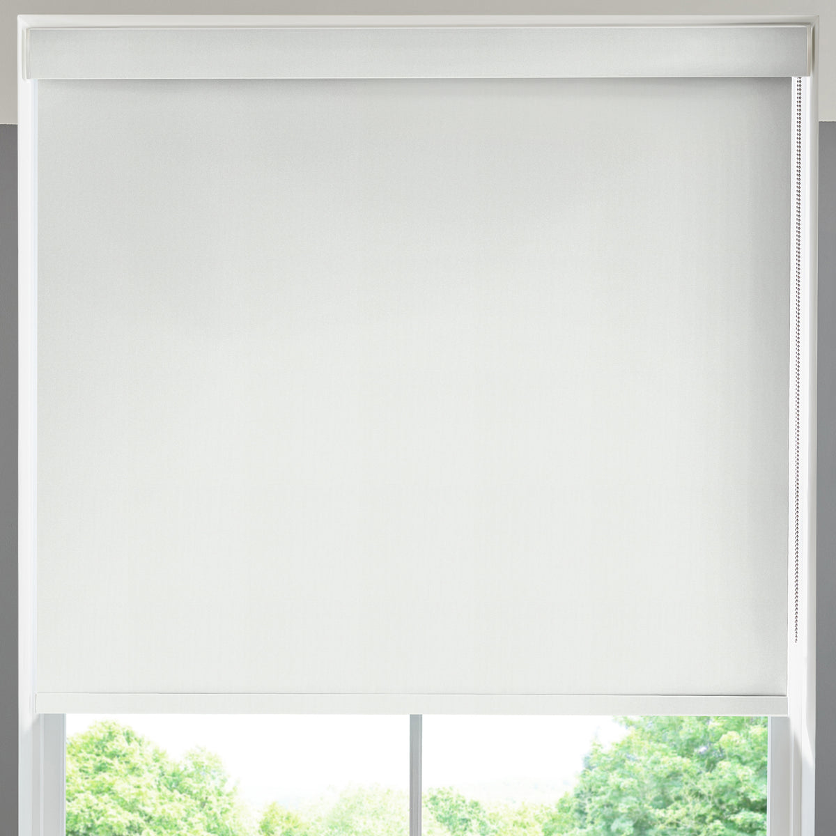 Optic Made to Measure Blackout Roller Blind White
