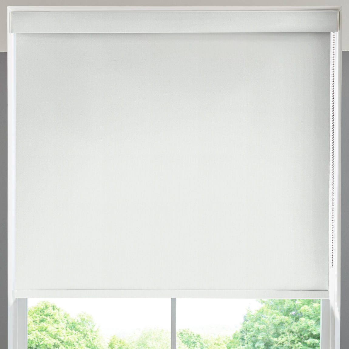 Optic Made to Measure Blackout Roller Blind White