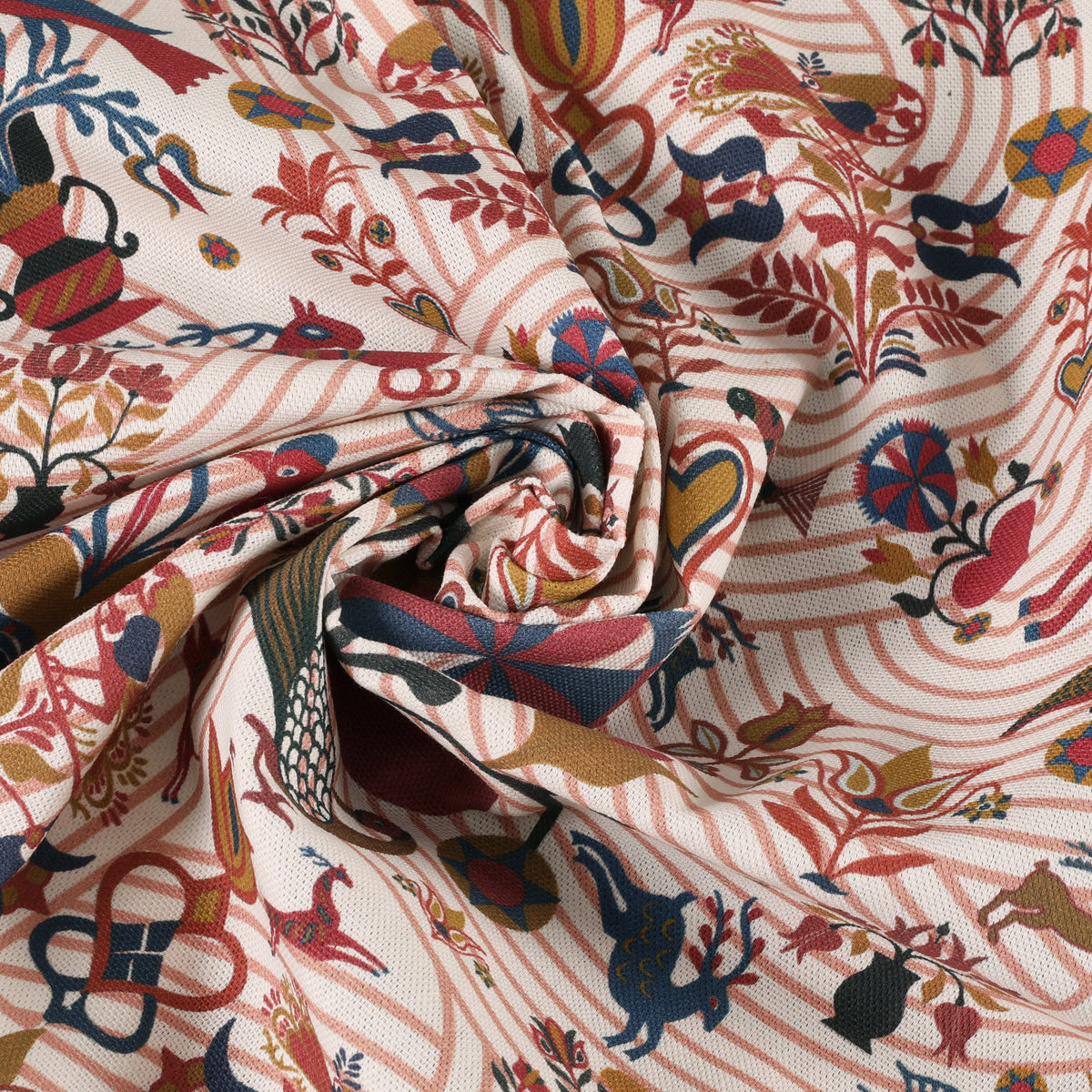 Carrie Neely Folk Made To Measure Curtains Ruby