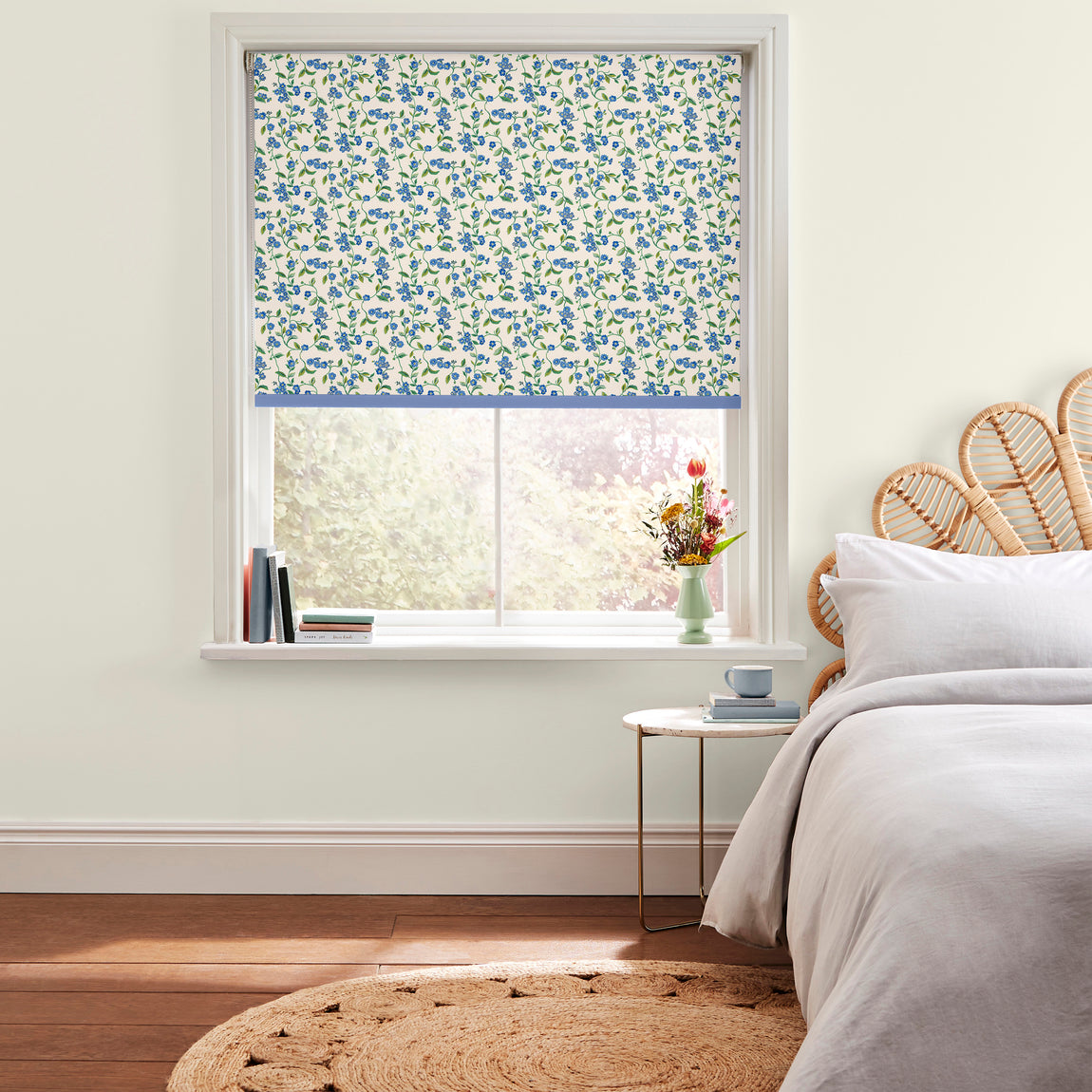 Cath Kidston Forget Me Not Made to Measure Roller Blind Blue