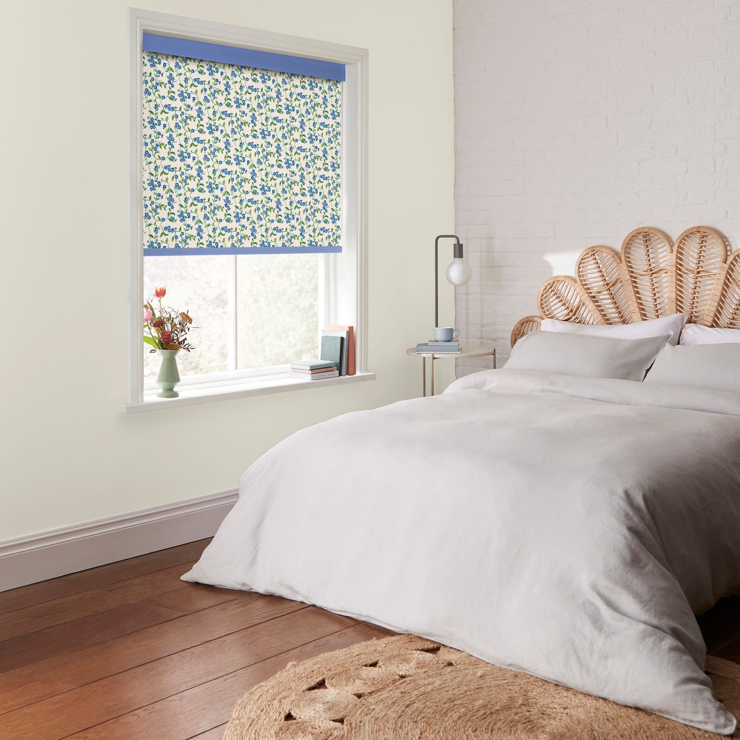 Cath Kidston Forget Me Not Made to Measure Blackout Roller Blind Blue