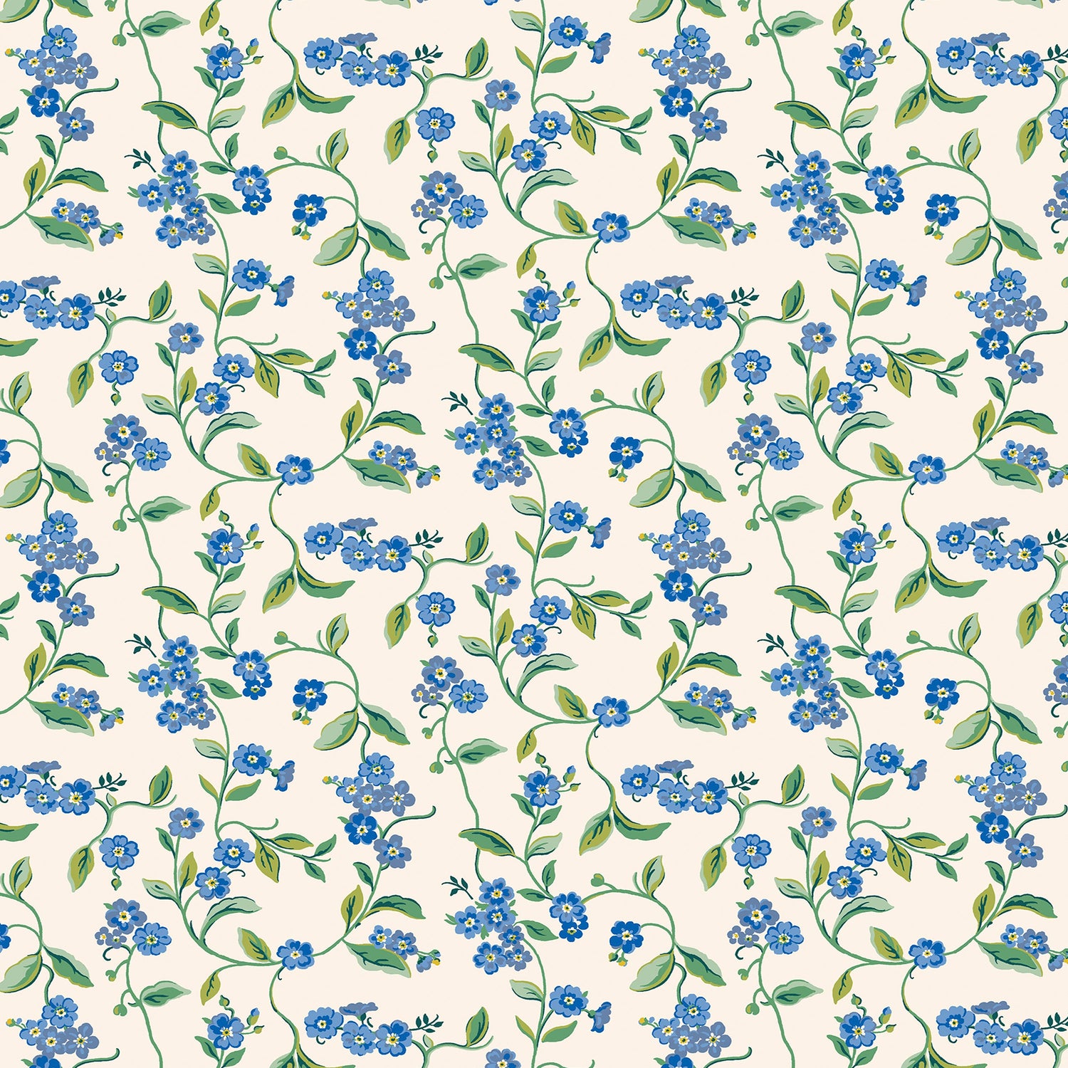 Cath Kidston Forget Me Not Made to Measure Blackout Roller Blind Blue