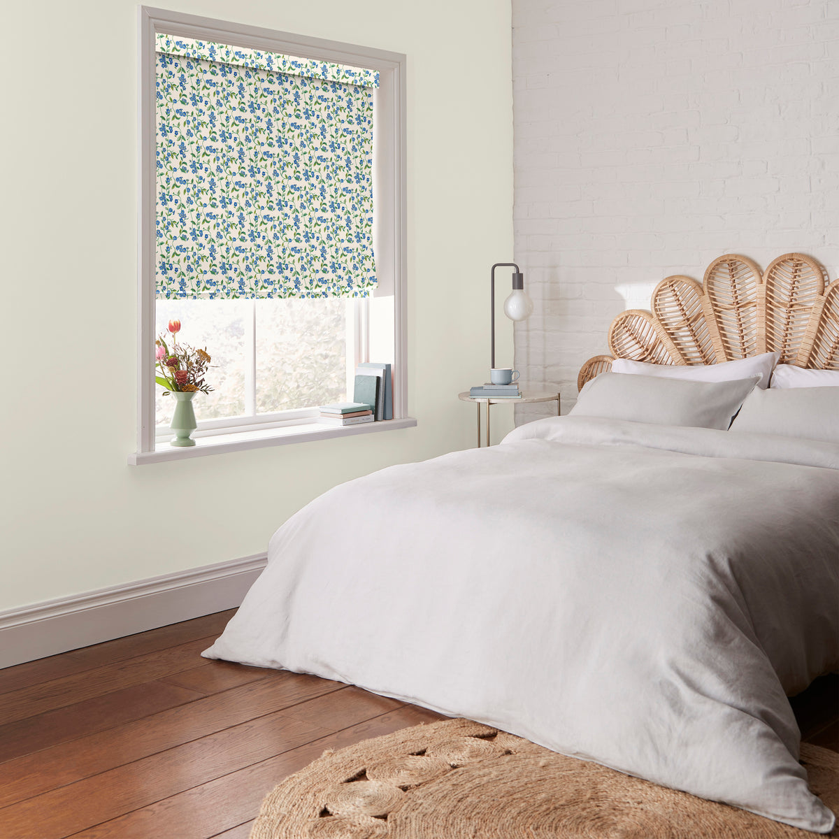 Cath Kidston Forget Me Not Made to Measure Roman Blind Blue
