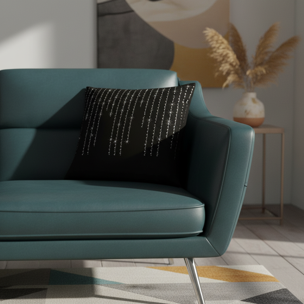 Diamondo Velvet Ready Made Eyelet Blackout Curtains Black