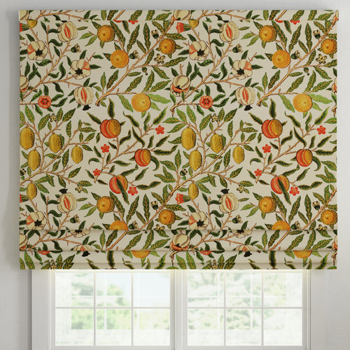ANTE DECOR Fruit Orange Printed Cotton Made To Measure Roman Blind Summer