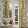 ANTE DECOR Fruit Orange Printed Cotton Made To Measure Curtains Summer