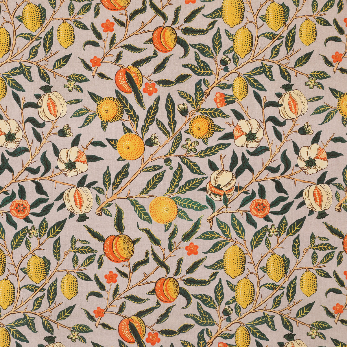 William Morris Fruit Made to Measure Curtain Orange