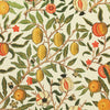 William Morris Fruit Orange Printed Cotton Fabric Summer