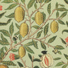 William Morris Fruit Orange Printed Cotton Fabric Pistachio