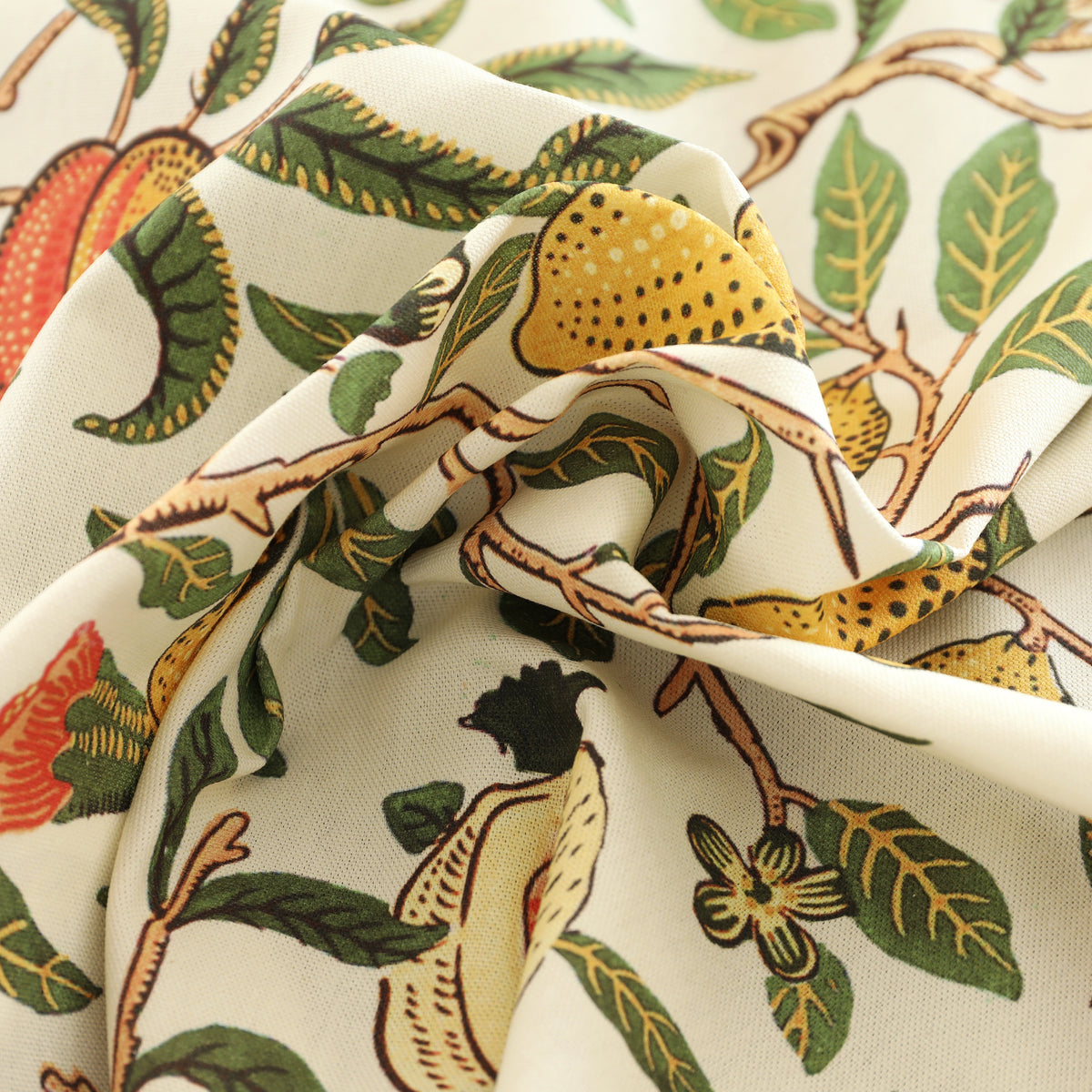 ANTE DECOR Fruit Orange Printed Cotton Made To Measure Roman Blind Summer