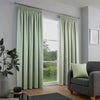 Fusion Galaxy Dimout Ready Made Pencil Pleat Curtains Green