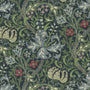 William Morris Golden Lily Made To Measure Curtains Blue Sample Image