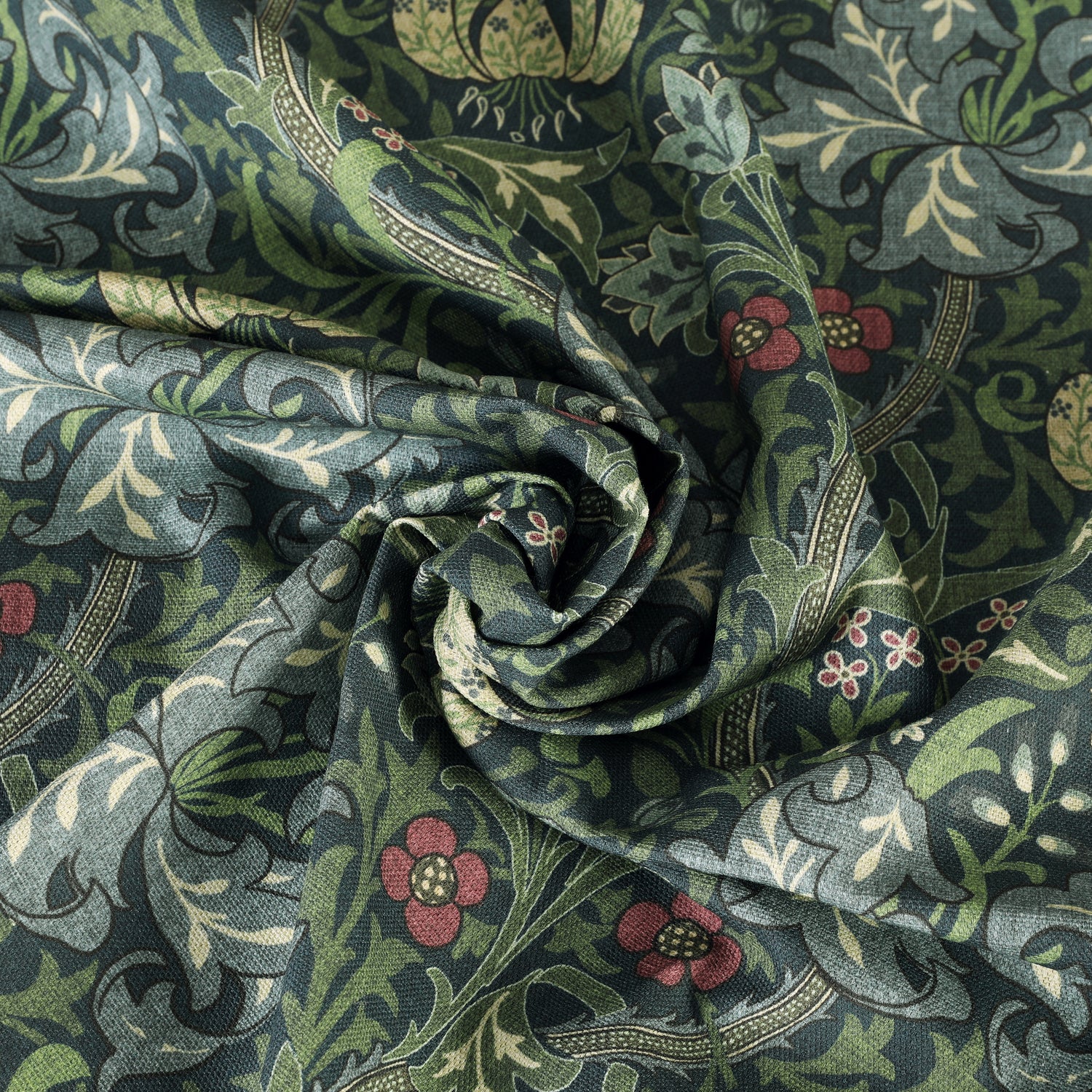 William Morris Golden Lily Fabric Blue