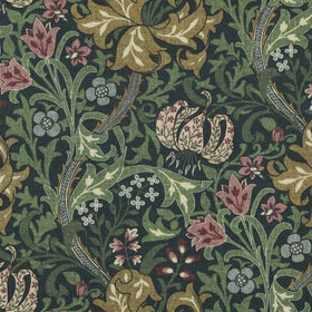 William Morris Golden Lily Fabric Ochre