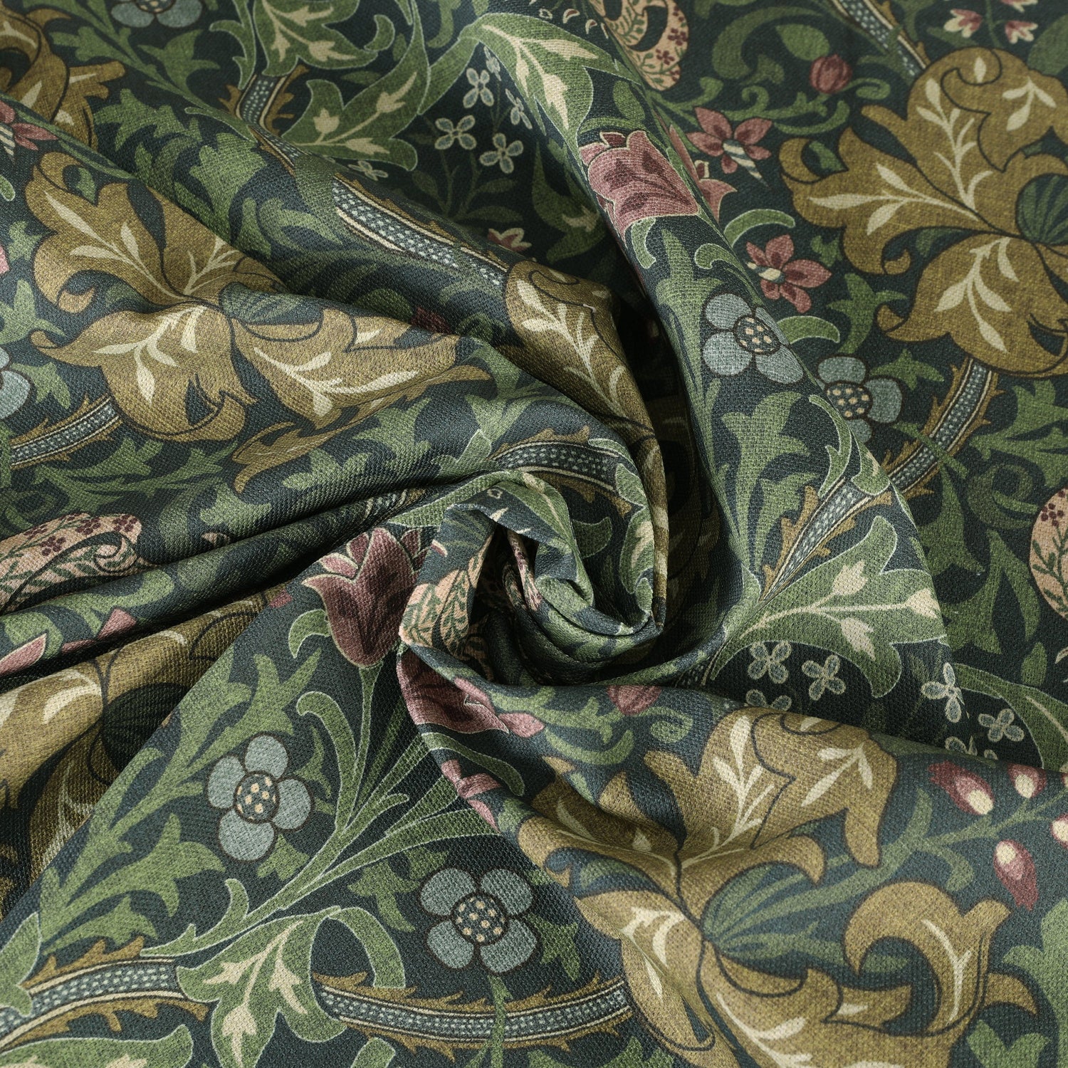 William Morris Golden Lily Made To Measure Curtains Ochre