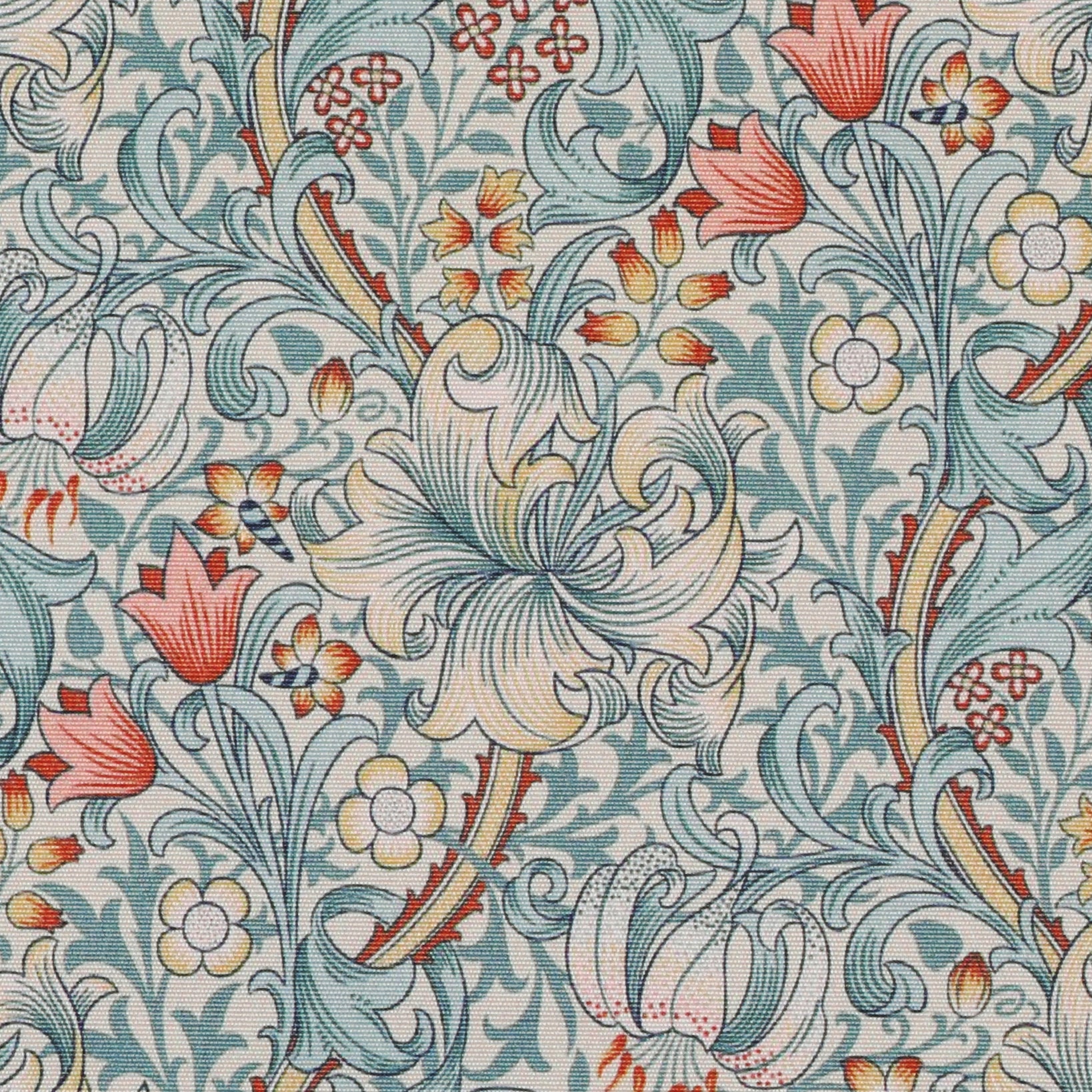 William Morris Golden Lily Outdoor Fabric Cornflower