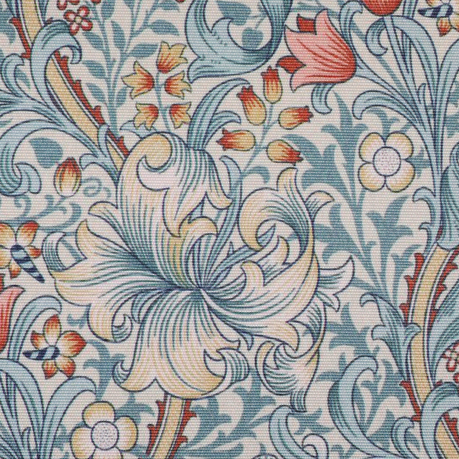 William Morris Golden Lily Outdoor Fabric Cornflower