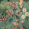 Linda Barker Grandi Floral Velvet Fabric Celadon