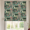 Linda Barker Grandi Floral Velvet Made To Measure Roman Blind Celadon