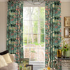 Linda Barker Grandi Floral Velvet Made To Measure Roman Blind Celadon