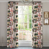 Linda Barker Grandi Floral Velvet Made To Measure Curtains Champagne