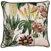 Linda Barker Grandi Floral Velvet 45cm x 45cm Filled Cushion Champagne